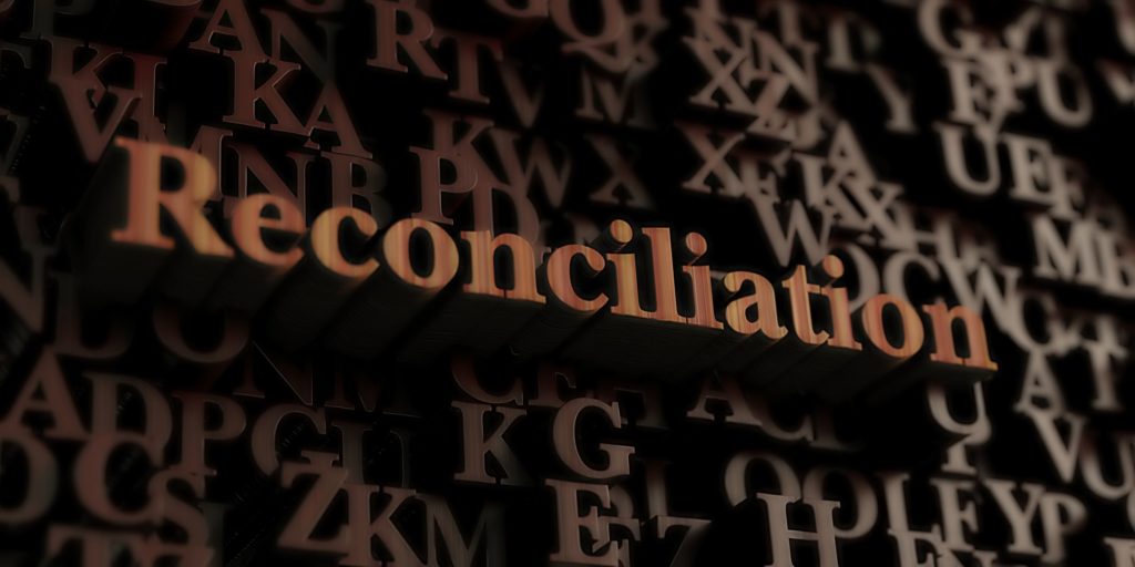 'Reconciliation' in block letters